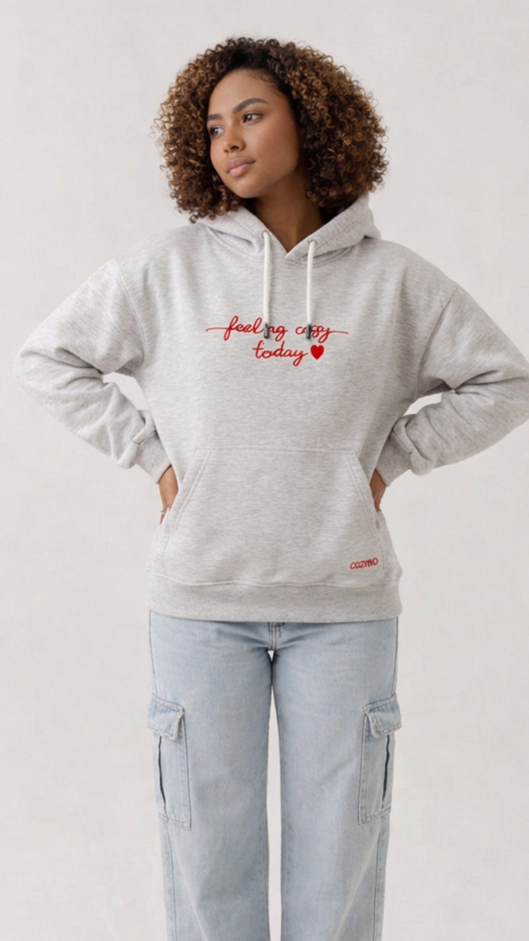 Feel Cozy Script Hoodie