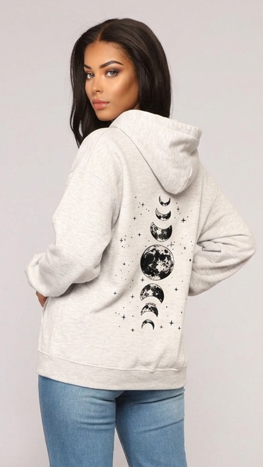 Lunar Phase Graphic Hoodie