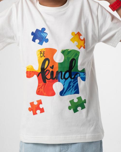 Colorful Autism "Kind" T-shirt Unisex