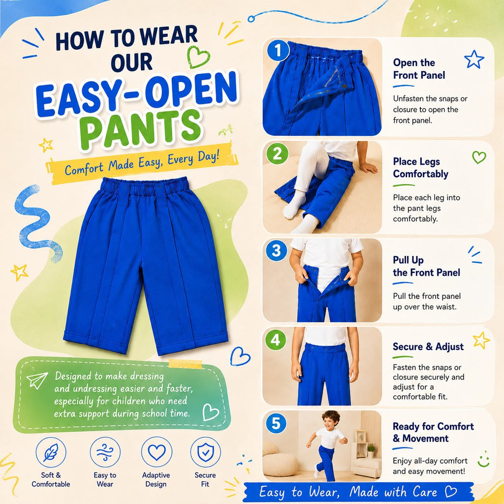 Easy-Open Adaptive Shorts