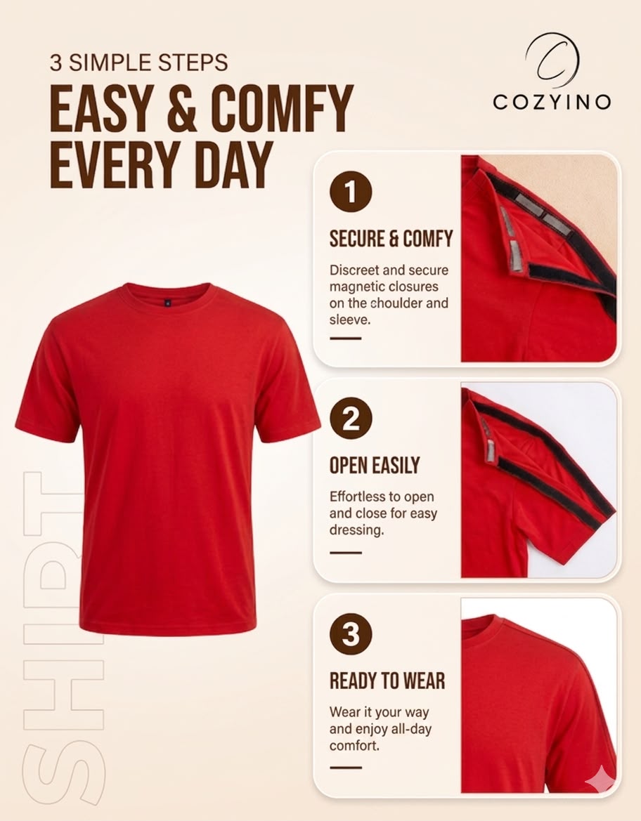 Adaptive Easy-Open T-Shirt